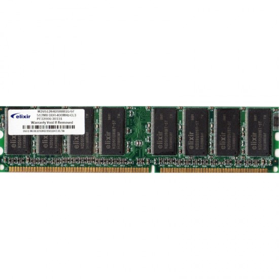 ELİXİR 512MB DDR 400MHz M2U51264DS88B1G-5T PC RAM